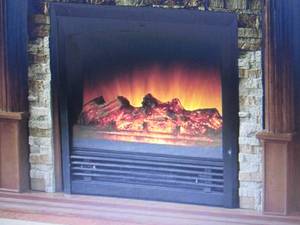 lot 69 image: Electric Fireplace Insert  open box...