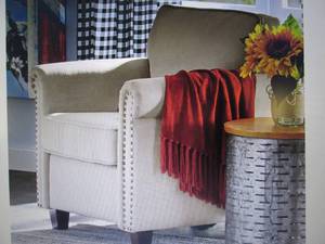 lot 100 image: Webster Nailhead Armchair open box ...