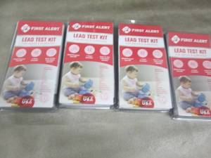 lot 128 image: 4 First Alert Lead 4pk Tests Retail...