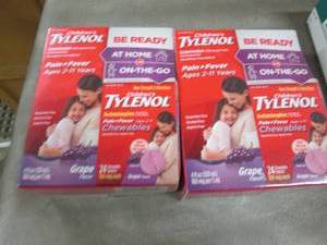 lot 129 image: 2 Pks Children Tylenol Retail $13.9...