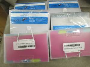 lot 168 image: 6 Plastic Boxes of 100 Index Cards...