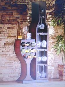 lot 197 image: Conversation Piece Wine Rack open b...
