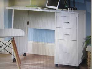 lot 213 image: Drop-Leaf Work Table open box Retai...
