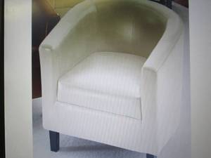 lot 221 image: Hudson Barrel Chair open box Retail...