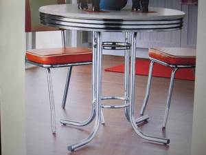 lot 223 image: Retro Dining Table open box Retail ...
