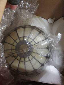 lot 225 image: Tiffany Styled Lamp open box Retail...