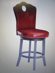 lot 228 image: Nailhead Stool open box Retail $149...
