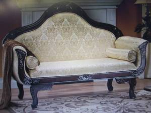 lot 234 image: Florencia Carved Loveseat open box,...