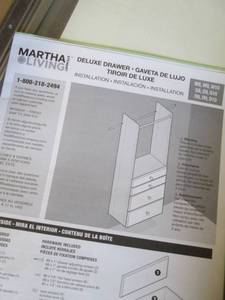 lot 237 image: MSL Deluxe Drawer open box Assembly...