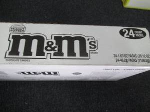 lot 240 image: Box of 24 Peanut M&Ms 1.63 oz Pack...