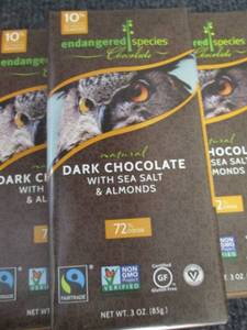 lot 264 image: 6- 3 oz Bars Natural Dark Chocolate...