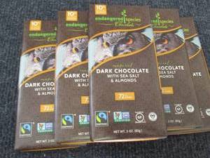lot 266 image: 6- 3 oz Bars Natural Dark Chocolate...