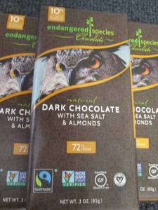 lot 268 image: 6- 3 oz Bars Natural Dark Chocolate...
