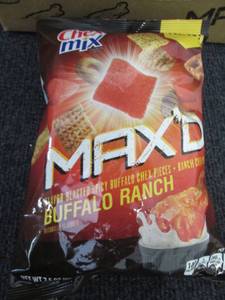 lot 299 image: Case of 8- 7.5 oz Bags Chex Mix Max...