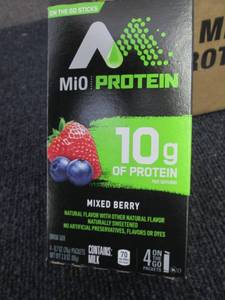 lot 311 image: Case of Mio Protein Drink Mix Mixed...