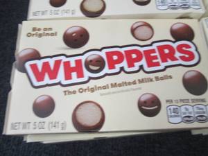 lot 327 image: 12- 5 oz Boxes Whoppers...