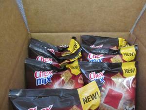 lot 339 image: Case of 8- 7.5 oz Bags Chex Mix Max...