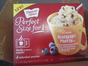 lot 352 image: 6- 9.2 oz Duncan Hines Blueberry Mu...