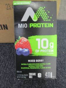 lot 367 image: Case of Mio Protein Drink Mix Mixed...