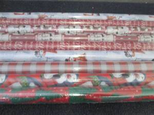 lot 383 image: 3 - 3pk of Premium Christmas Wrappi...