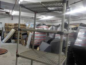 5 shelf Metal and Plastic Shelving ...