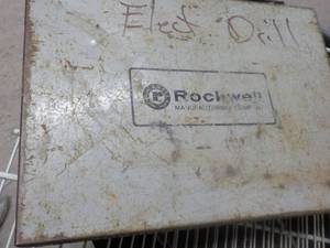Rockwell Electric Drill in a metal ...