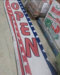Open Flag 12 ft Height Taller with ...