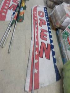 Open Flag 12 ft Height Taller with ...