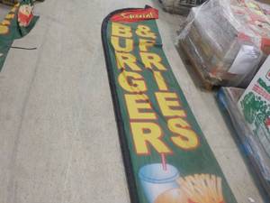 Burger and Fries Special Flag 12 ft...