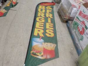 Burger and Fries Special Flag 12 ft...
