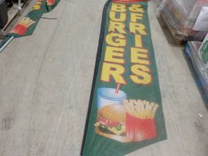 Burger and Fries Special Flag 12 ft...