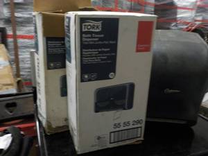 2 New Tork Bath Tissue Dispensers a...