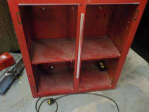 Wall Wood Cabinet with power hook u...
