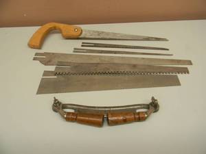 lot 19 image: Vintage A.J. Wilkinson & Co. 8 Inch Folding Draw Knife Spokeshave - WVINTAGE SAW & BLADES - SEE PICTURES
