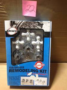 DANCO Porcelain Cross-Handle Bathtub and Shower Faucet Rebuild Kit in good condition