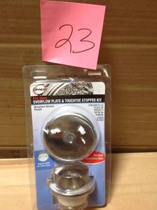 DANCO Touch Toe Bath Drain Kit in Brushed Nickel in good condition