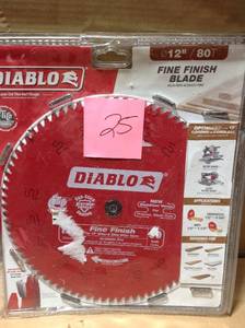 12 in. x 80-Teeth Finishing Saw Blade in good condition