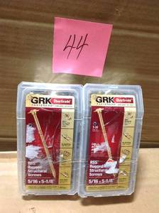 GRK Fasteners 516 in. x 5-18 in. Star Drive Low Head Washer Rugged Structural Wood Screw (40-Piece per Pack) in good condition