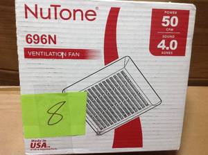 NuTone 50 CFM WallCeiling Mount Bathroom Exhaust Fan in good condition