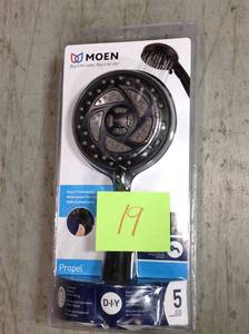 MOEN Propel 5-Spray 4.5 in. Single Wall Mount Low Flow Handheld Adjustable Shower Head in Mediterranean Bronze  in good condition