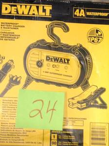 DEWALT 4 Amp Professional Waterproof Battery Charger  in good condition