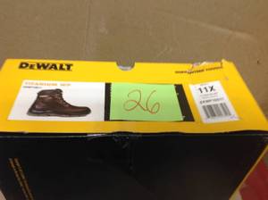 DEWALT Mens Titanium Waterproof Work Boots - Steel Toe - Brown Size 11X not used