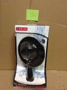 Delta In2ition Two-in-One 5-Spray 6.8 in. Dual Wall Mount Fixed and Handheld Shower Head in Venetian Bronze in good condition