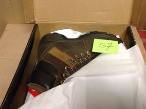 Wolverine Mens Cabor Waterproof 8 Work Boots - Soft Toe - Dark Brown Size 10(W) not used