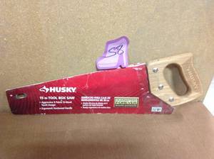 Husky 15 in. Tooth Saw with Wood Handle in good condition