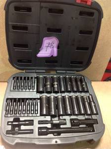 Husky 38 in. Drive SAEMM Thin Wall Impact Deep Socket and Accessory Set (35-Piece)