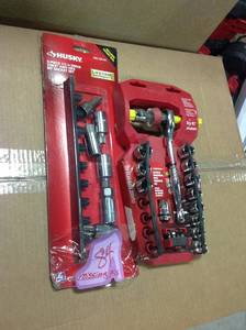 Husky 12 in. Drive Torx and Hex Bit Socket Set (9-Piece) MISSING PCS in good condition