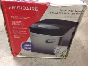 Frigidaire 48 lb. Freestanding Ice Maker in Stainless Steel in good condition