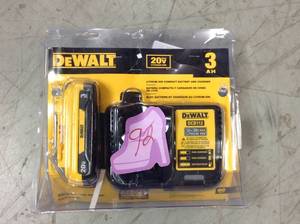 20-Volt MAX Lithium-Ion Battery Pack 3.0Ah with Charger in good condition