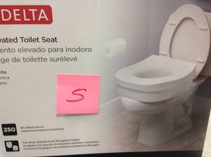 lot 5 image: Elevated Toilet Seat in White not used
